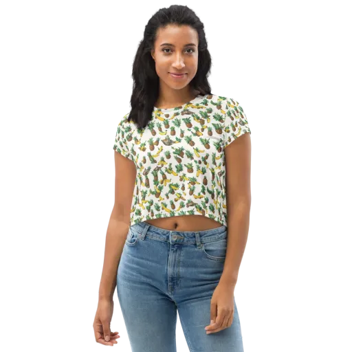Tropical Orbit on a Crop Tee