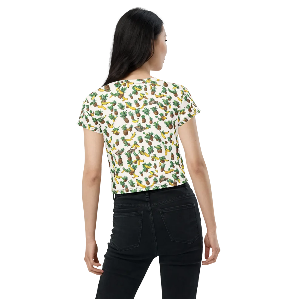 Tropical Orbit on Crop Tee — Back