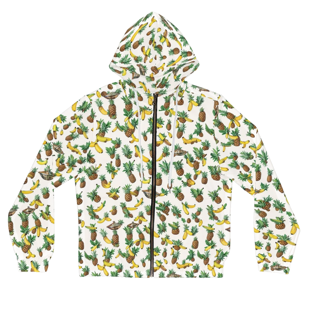 Tropical Orbit on Women's Full-Zip Hoodie — Front