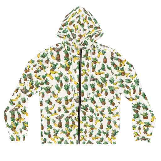 Tropical Orbit on a Women's Full-Zip Hoodie