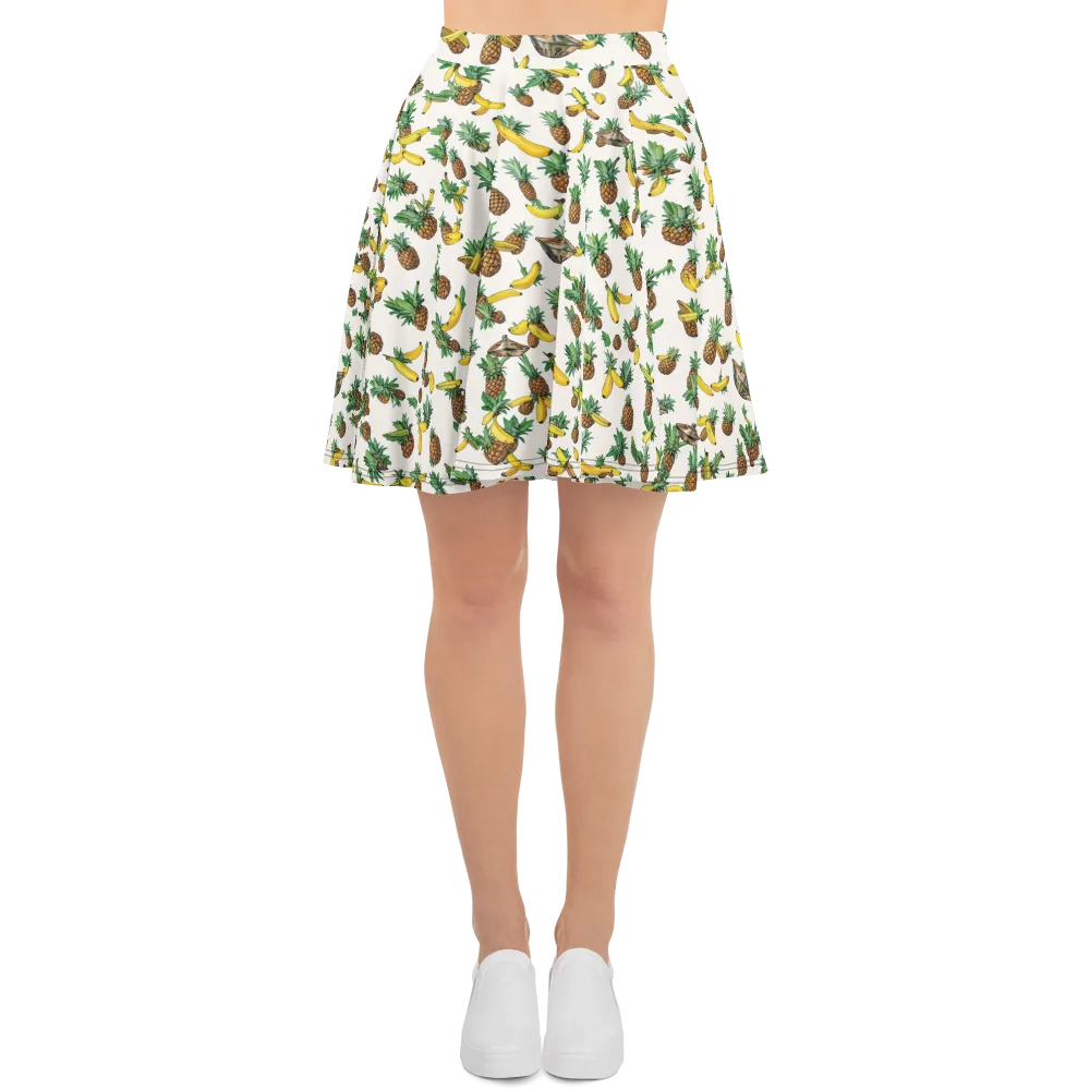 Tropical Orbit on Skater Skirt — Front