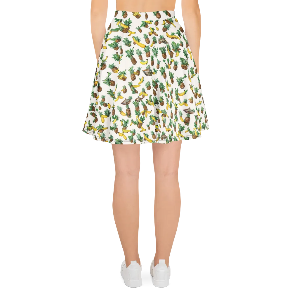 Tropical Orbit on Skater Skirt — Back