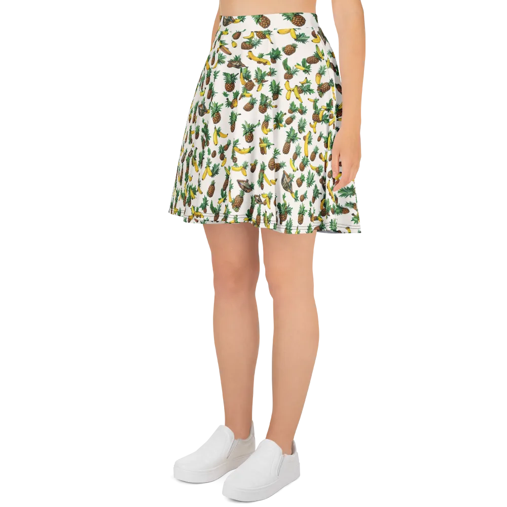 Tropical Orbit on Skater Skirt — Left