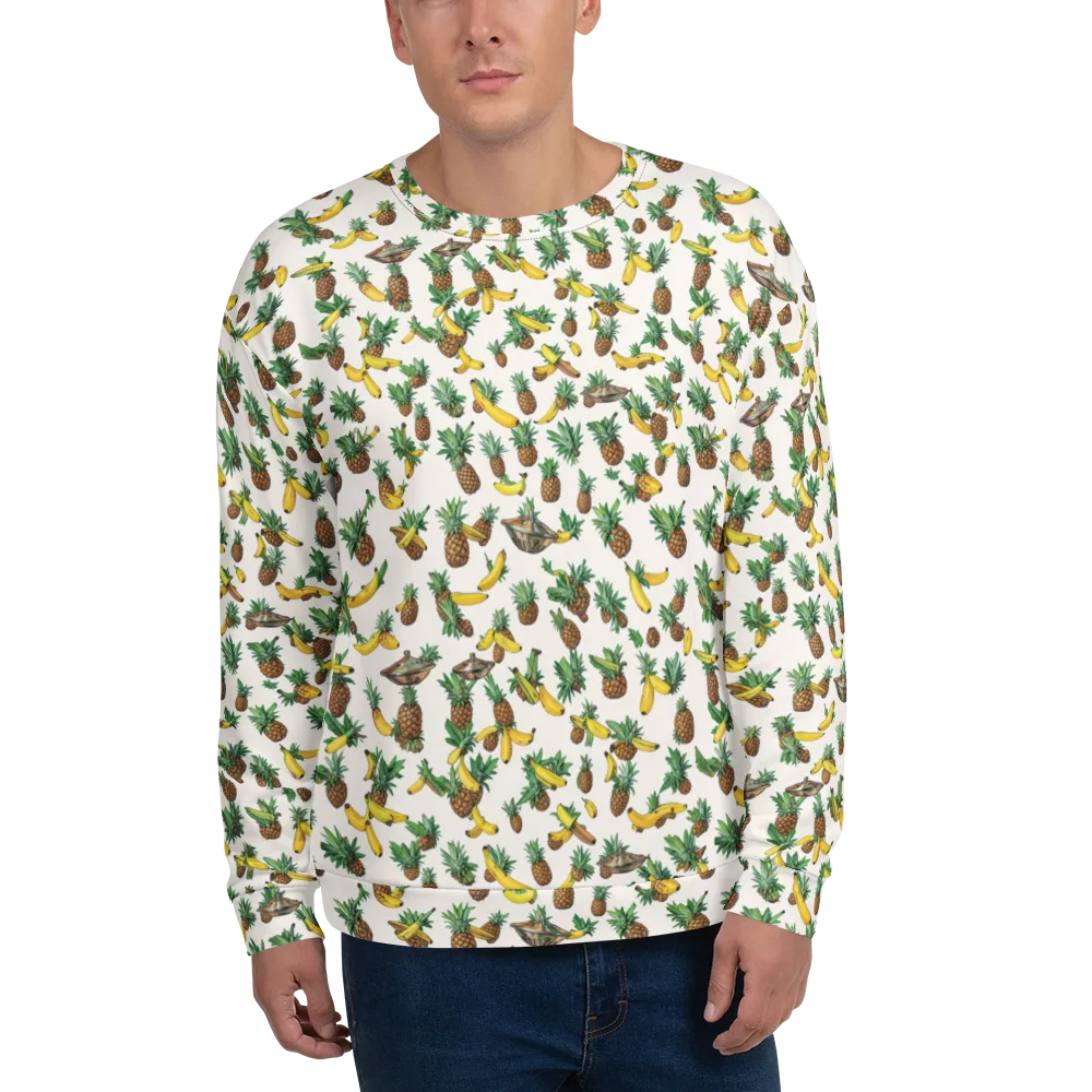 Tropical Orbit on Sweatshirt — Front