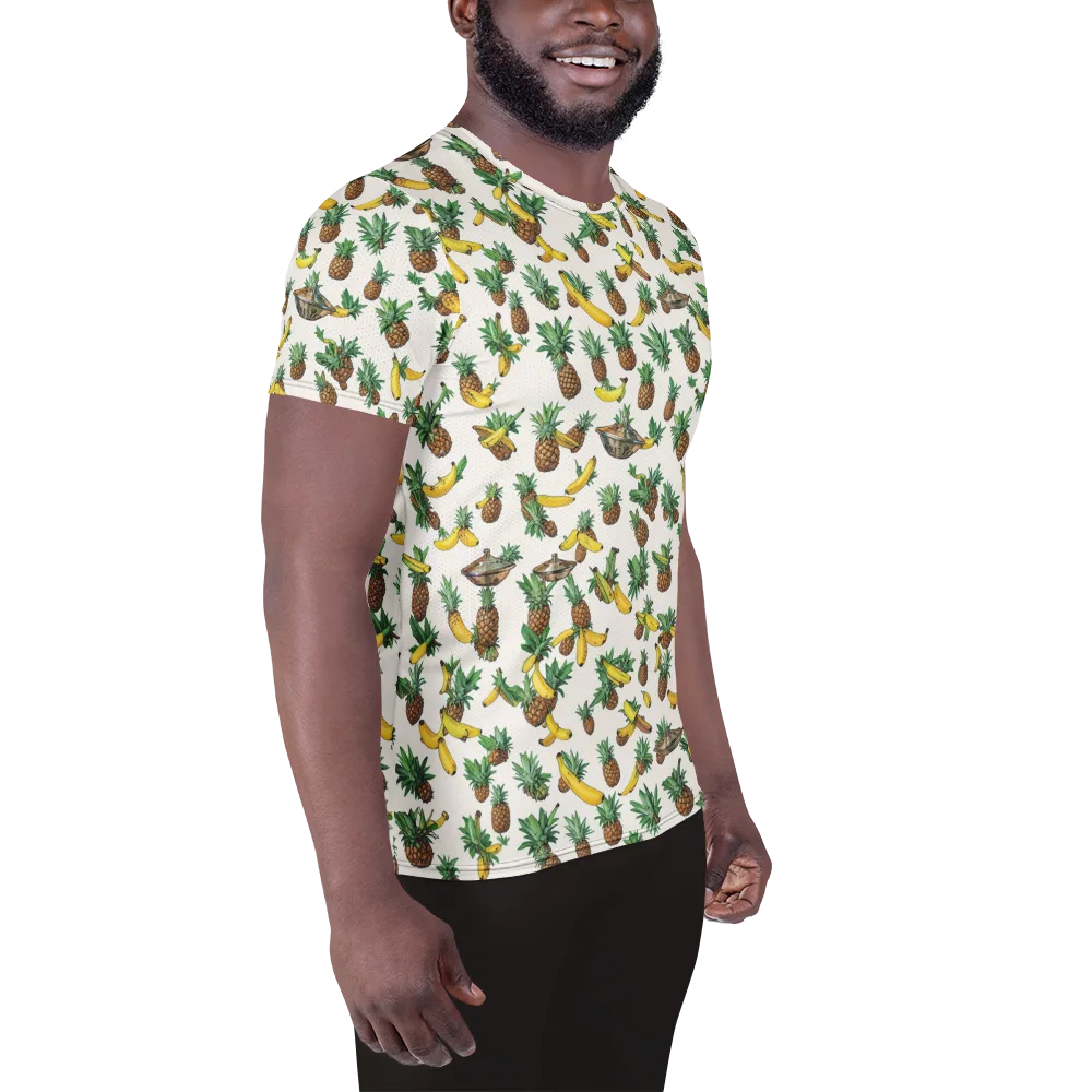 Tropical Orbit on Men's Athletic T-Shirt — Right
