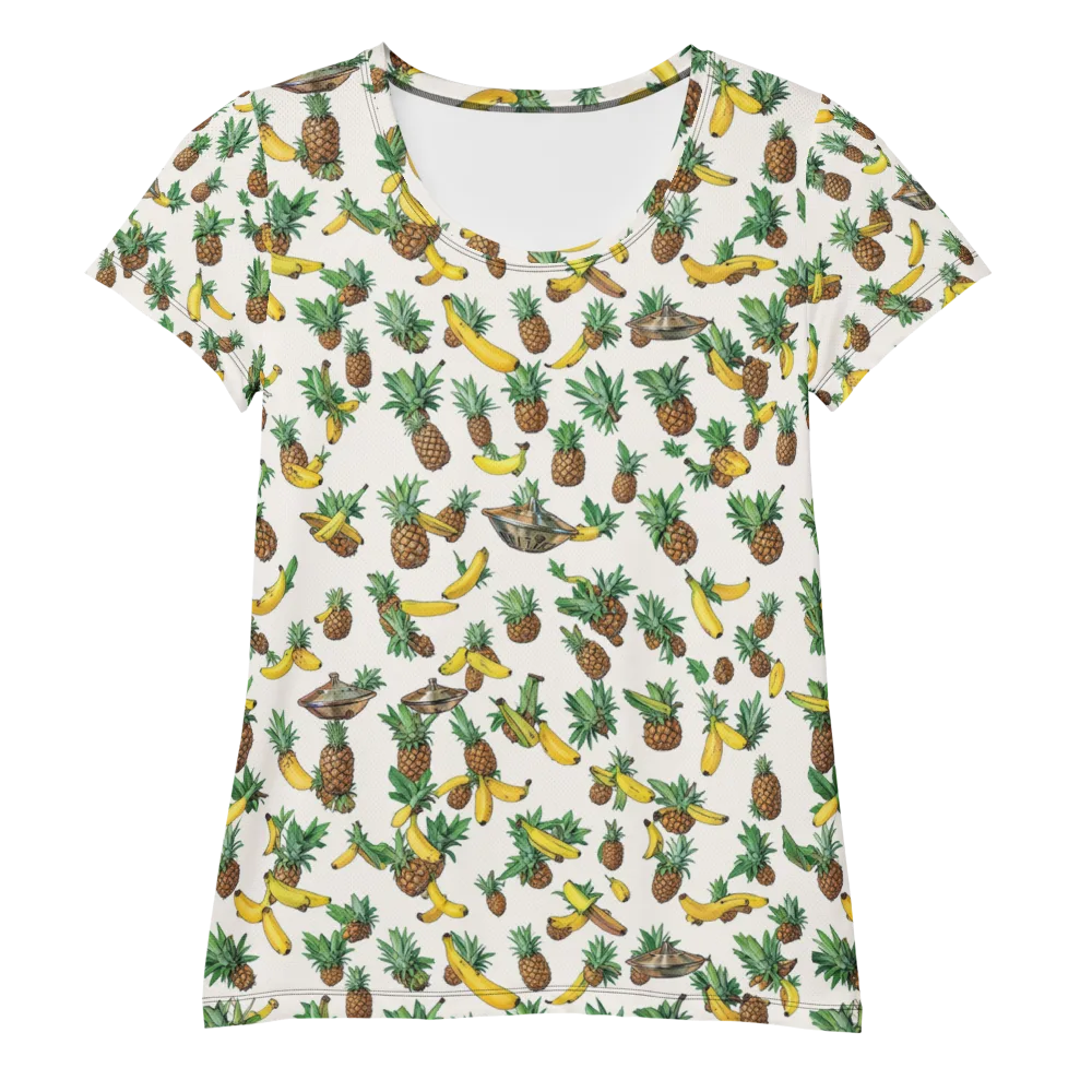 Tropical Orbit on Women's Athletic T-Shirt — Front
