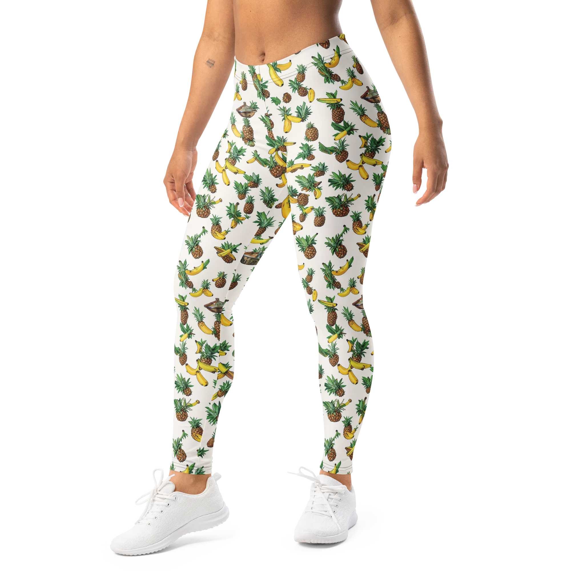 Tropical Orbit on Leggings — Left Front