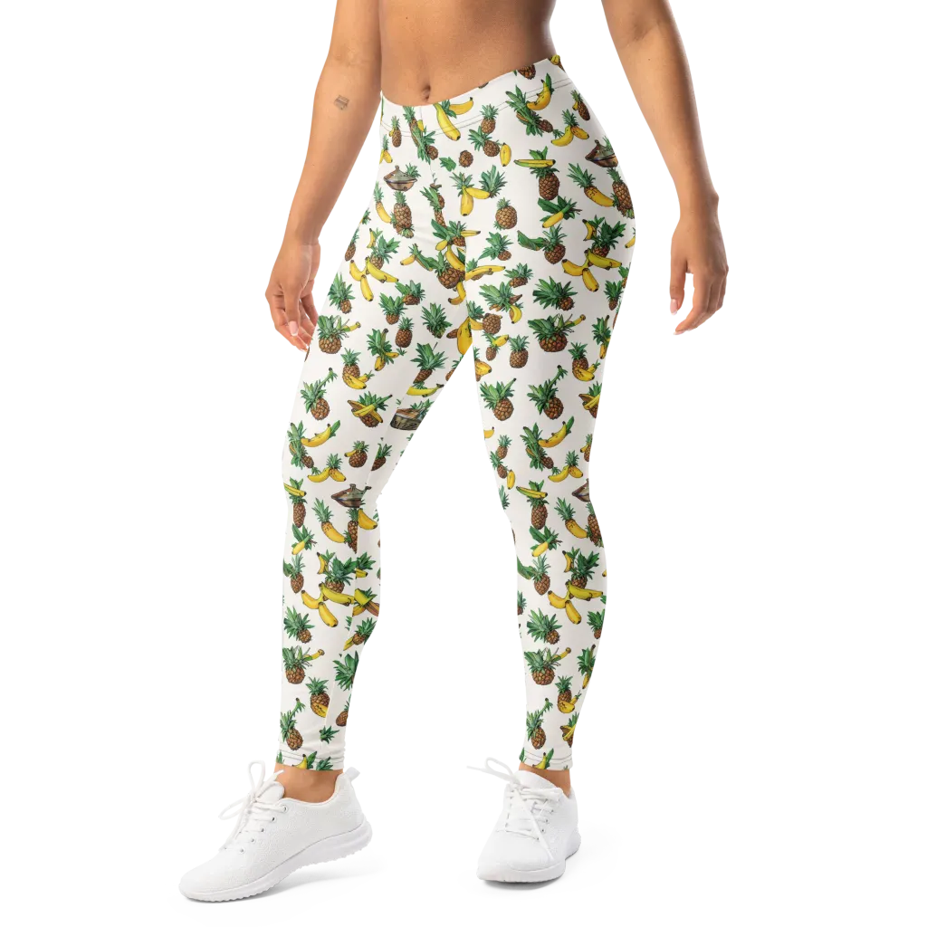 Tropical Orbit on Leggings — Left Front