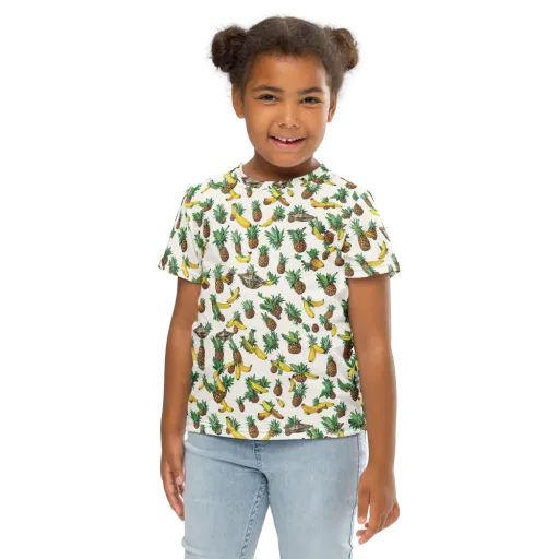 Tropical Orbit on a Kids Crew Neck T-Shirt