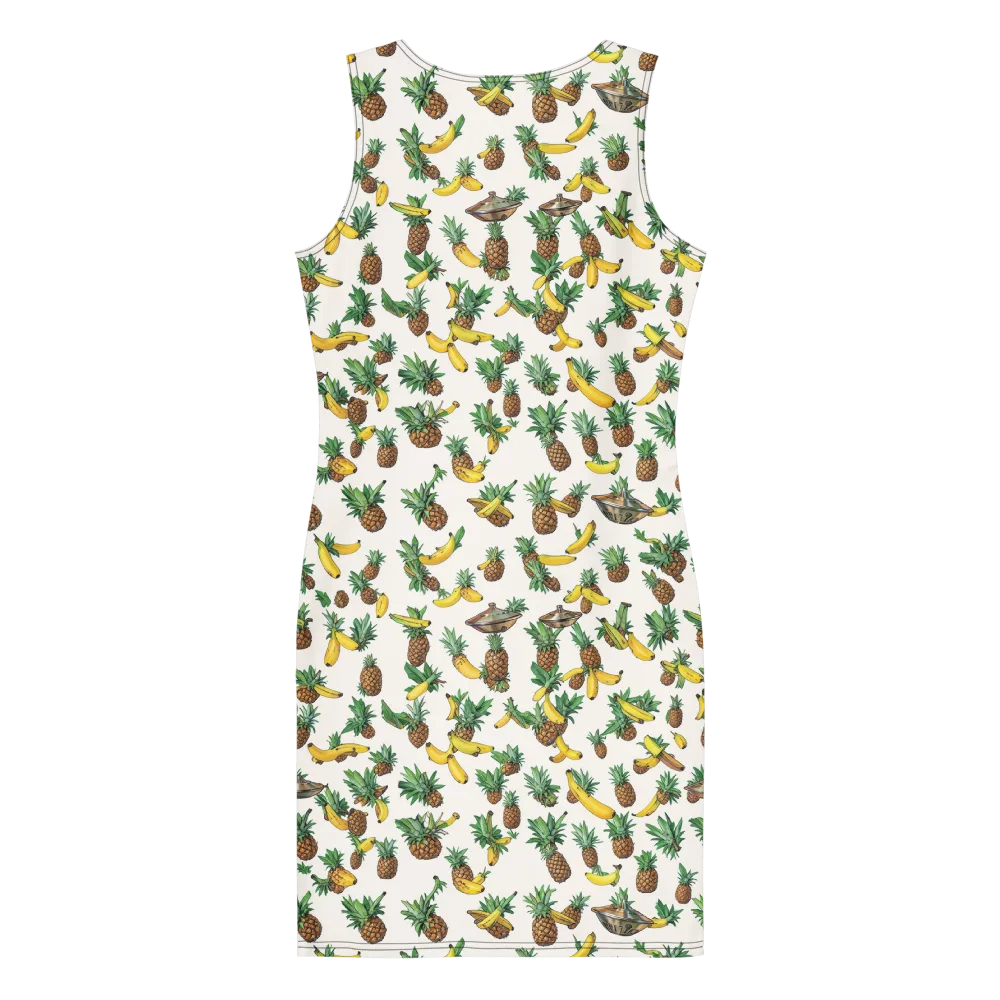 Tropical Orbit on Bodycon Dress — Back