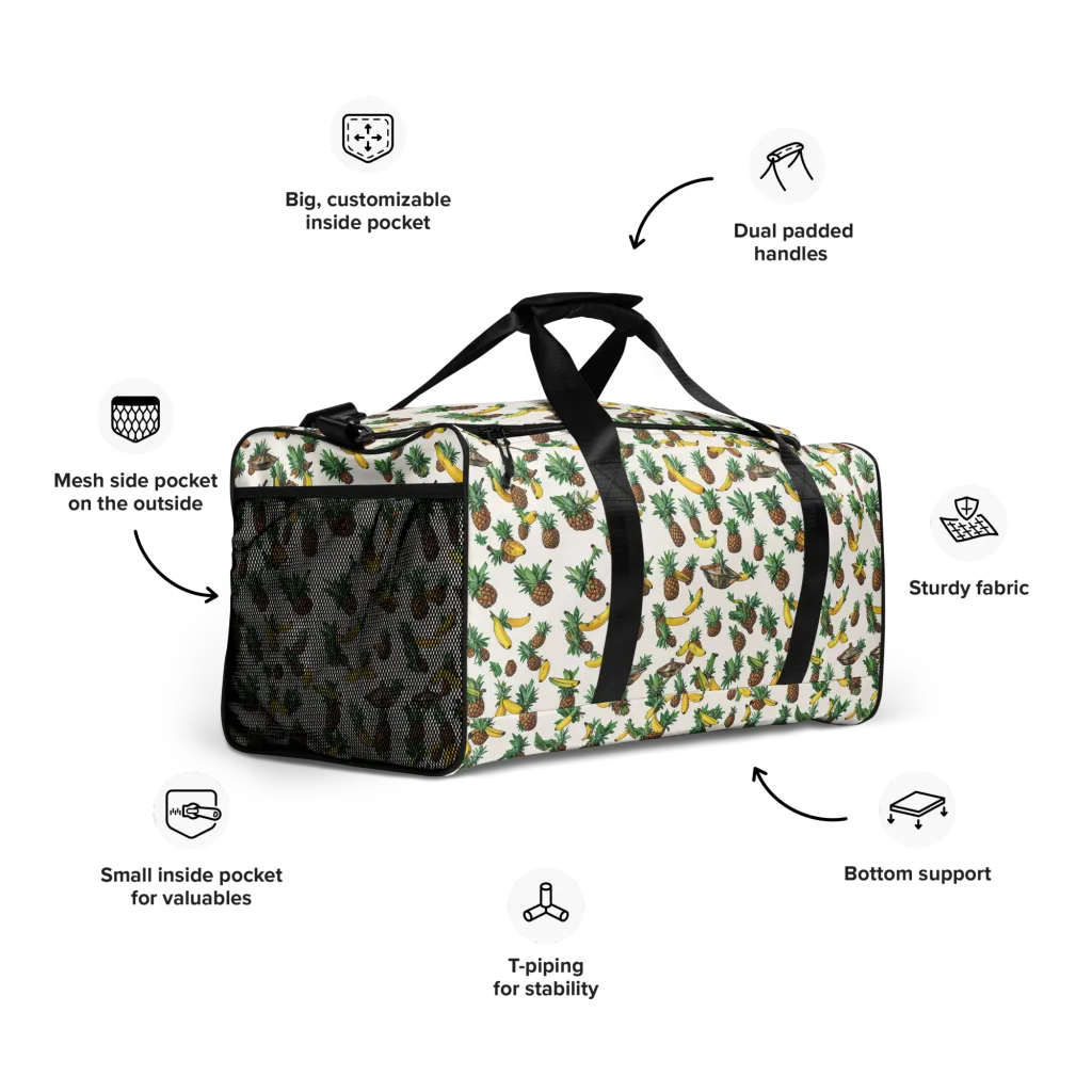 Tropical Orbit on Duffle Bag — Right Front