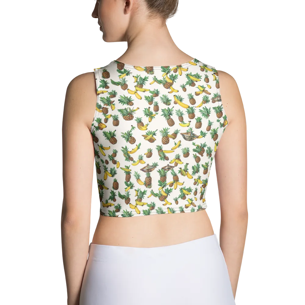 Tropical Orbit on Crop Top — Back