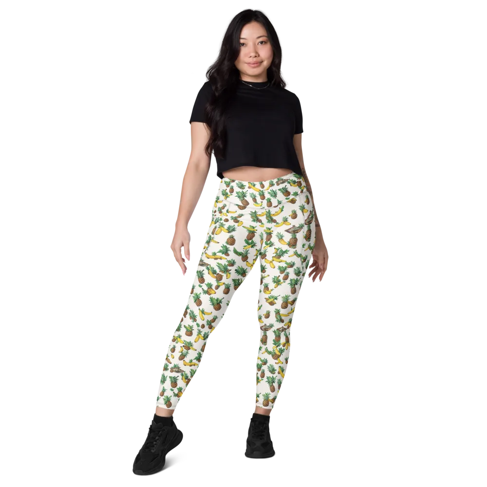 Tropical Orbit on Leggings with Pockets — Front