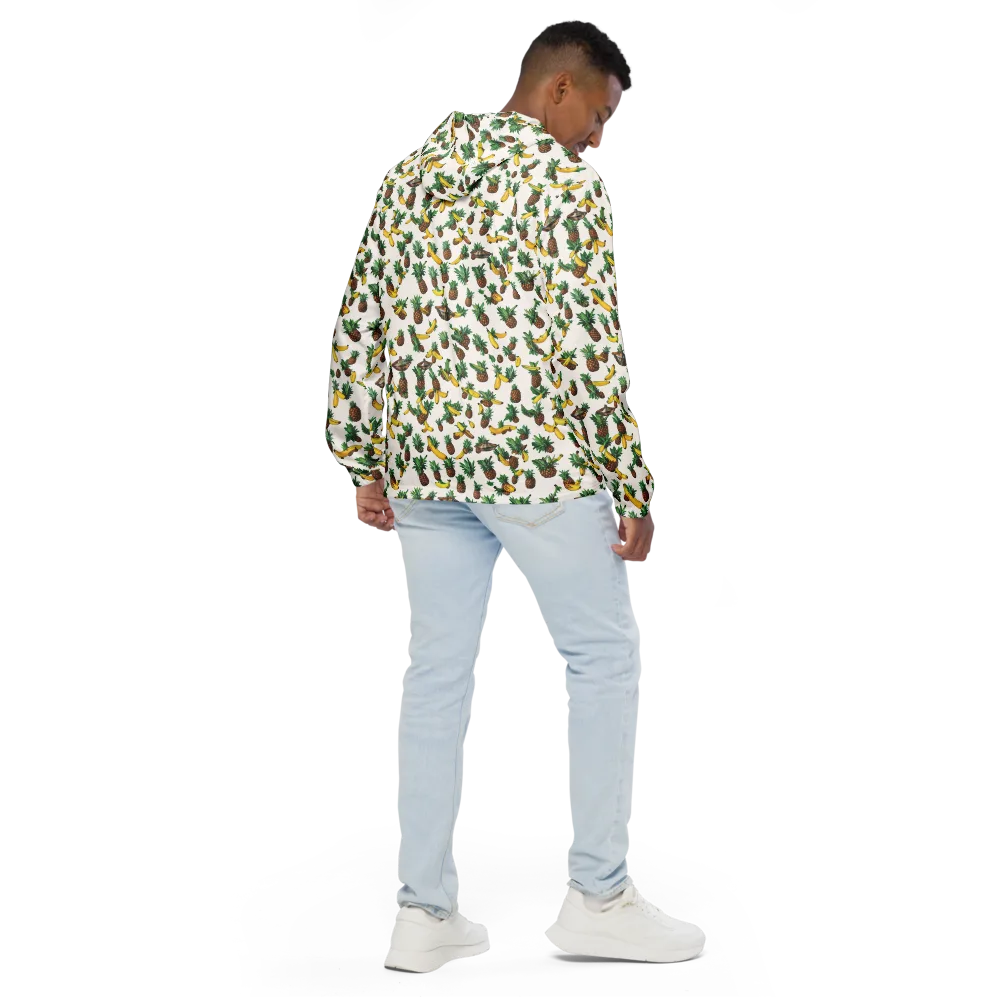 Tropical Orbit on Men's Windbreaker — Back