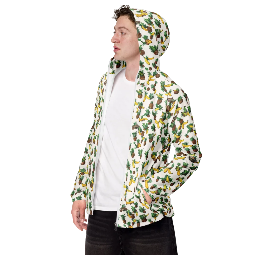 Tropical Orbit on Men's Windbreaker — Left Front