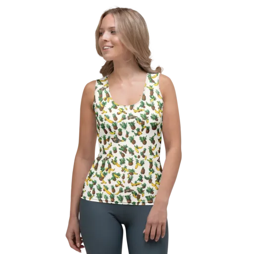 Tropical Orbit on a Women's Tank Top