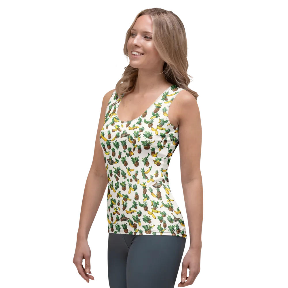 Tropical Orbit on Women's Tank Top — Left Front