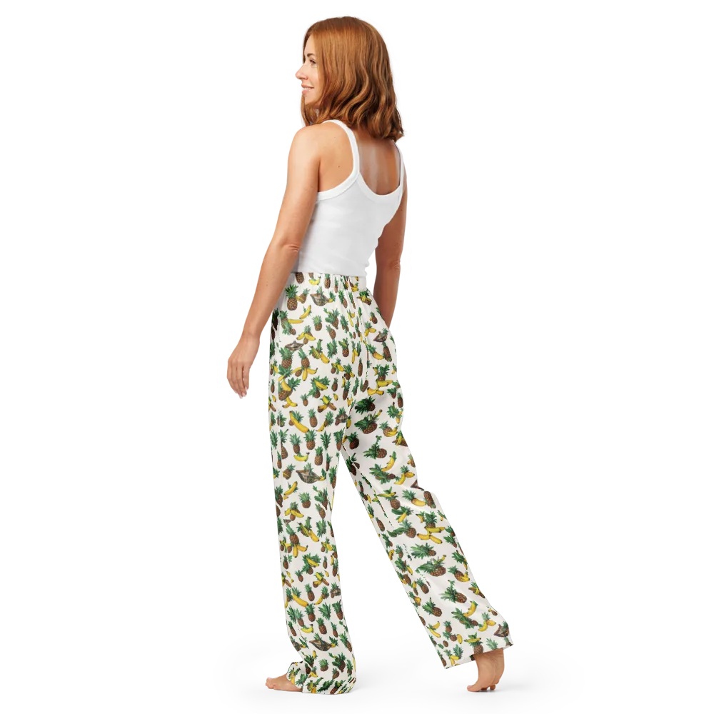 Tropical Orbit on Women's Pajama Pants — Back