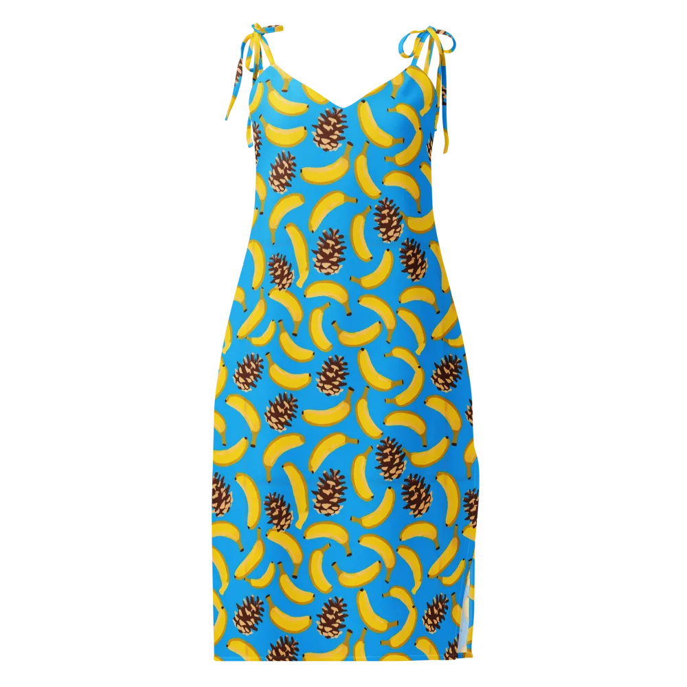 Tropic Timber on Slip Dress — Front