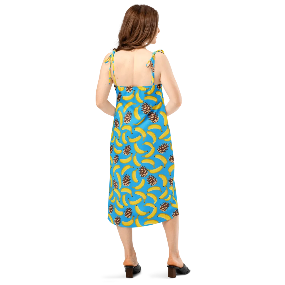 Tropic Timber on Slip Dress — Back