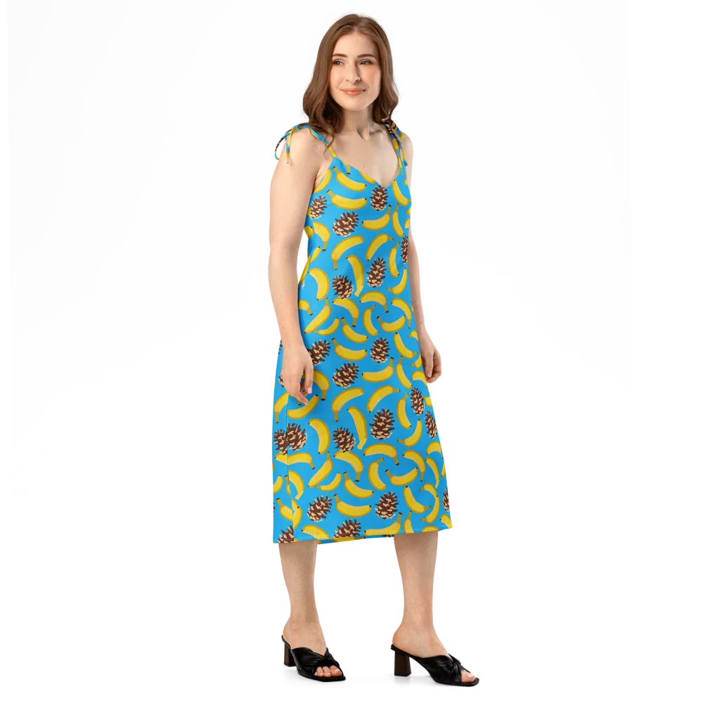 Tropic Timber on Slip Dress — Right Front