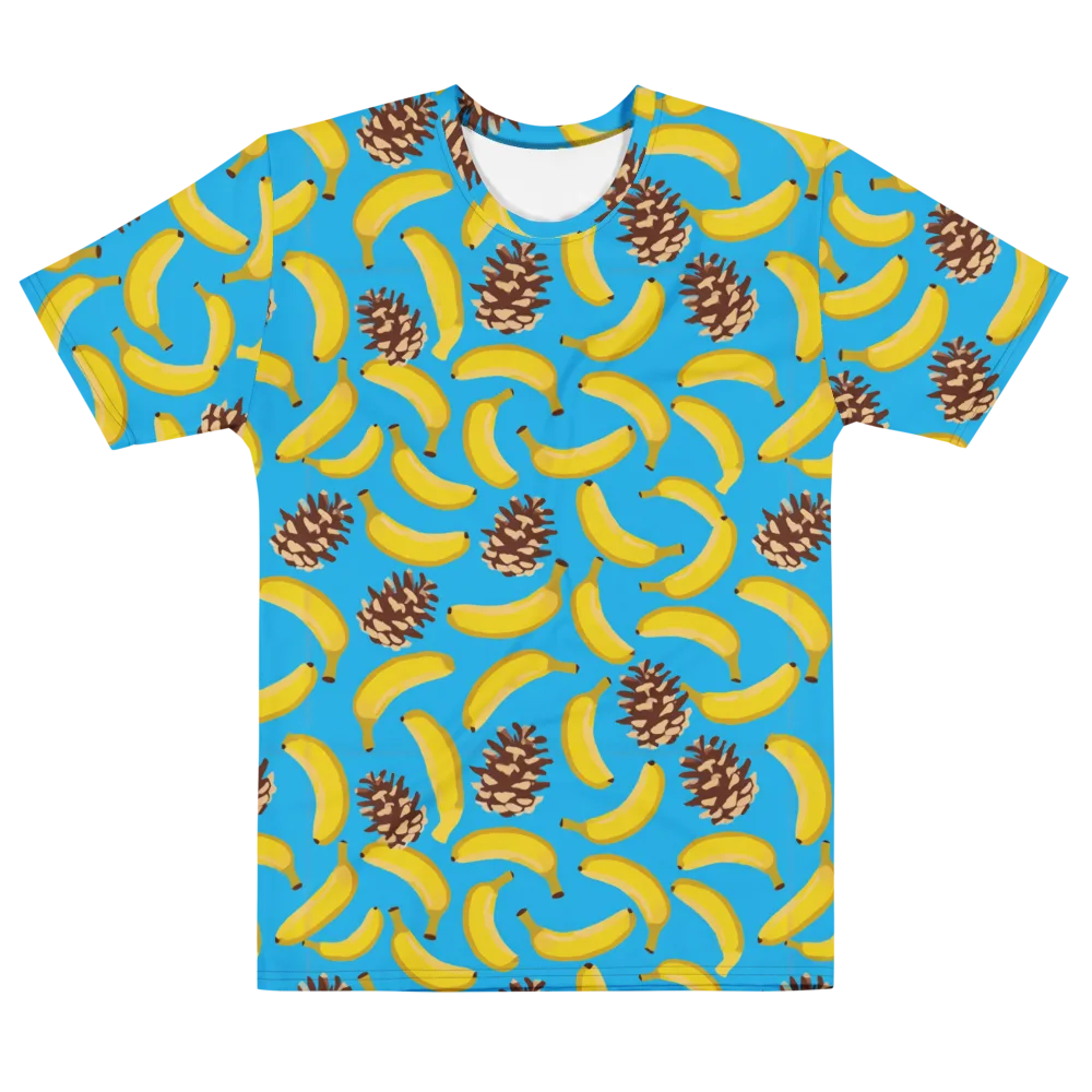 Tropic Timber on Men's Cotton Crew Neck T-Shirt — Front
