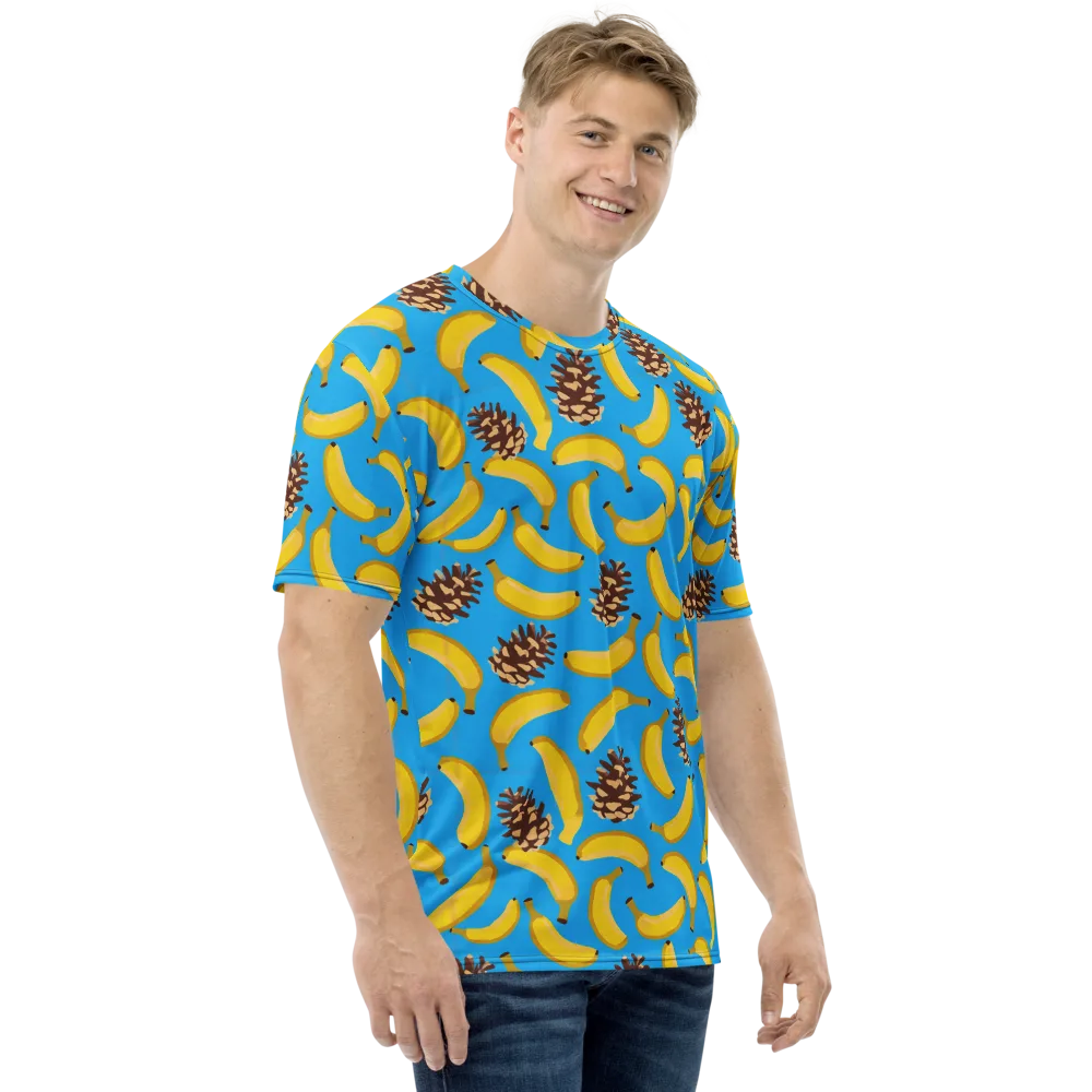 Tropic Timber on Men's Crew Neck T-Shirt — Right