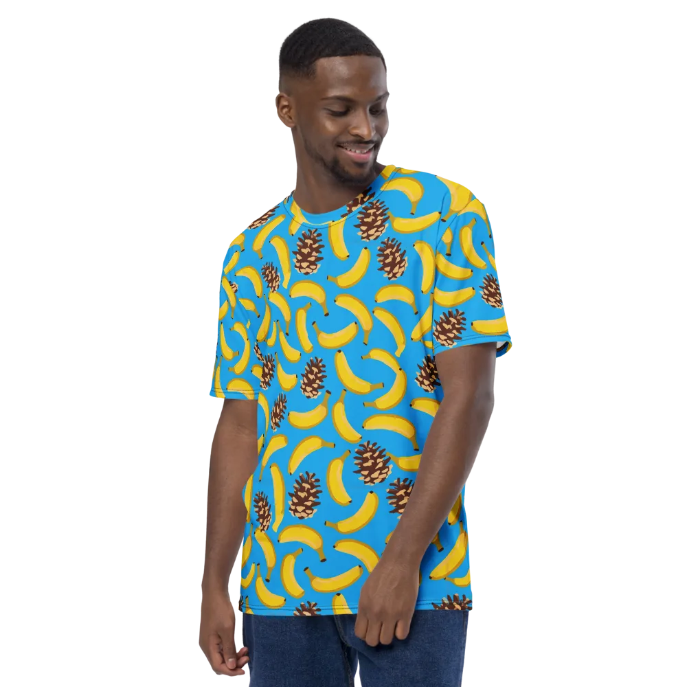 Tropic Timber on Men's Crew Neck T-Shirt — Left