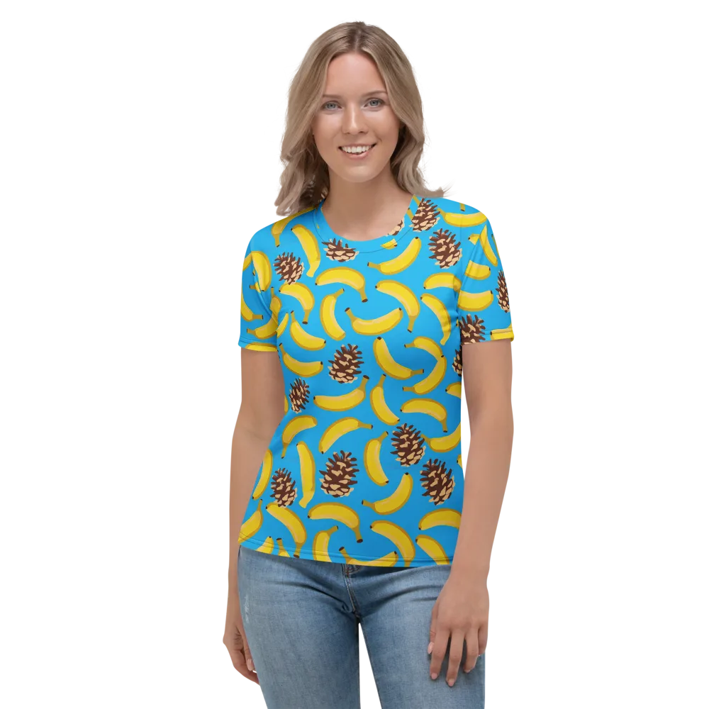 Tropic Timber on Women's Crew Neck T-Shirt — Front