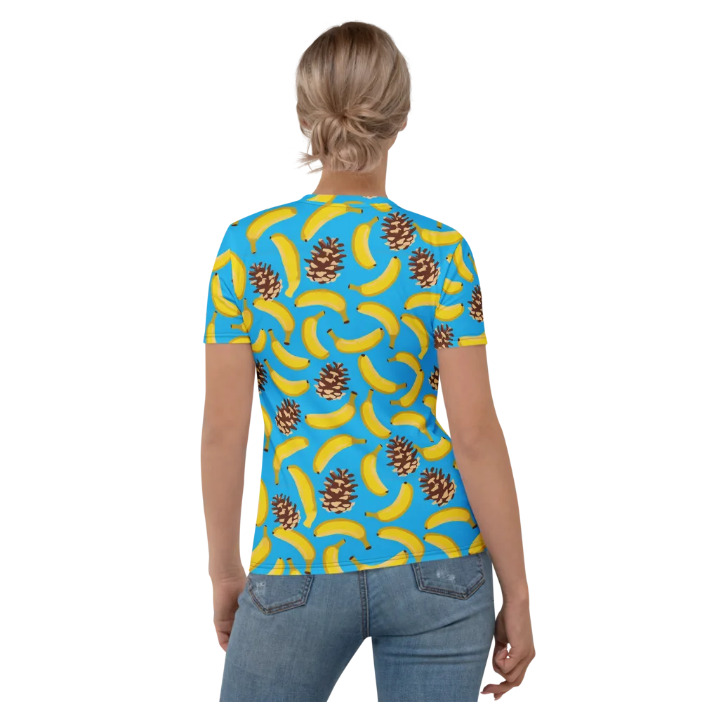 Tropic Timber on Women's Crew Neck T-Shirt — Back