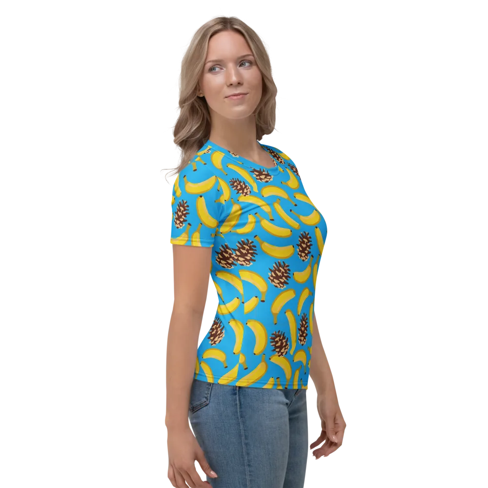 Tropic Timber on Women's Crew Neck T-Shirt — Right