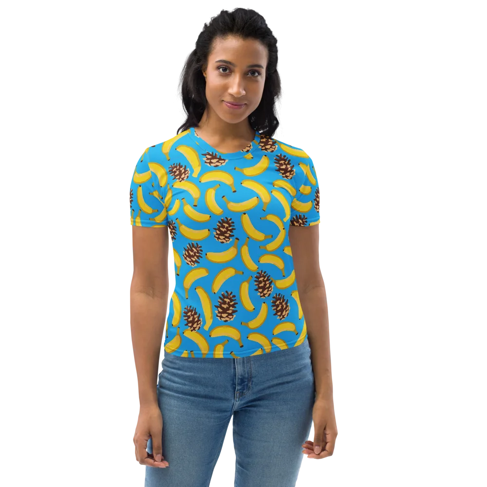 Tropic Timber on Women's Crew Neck T-Shirt — Front