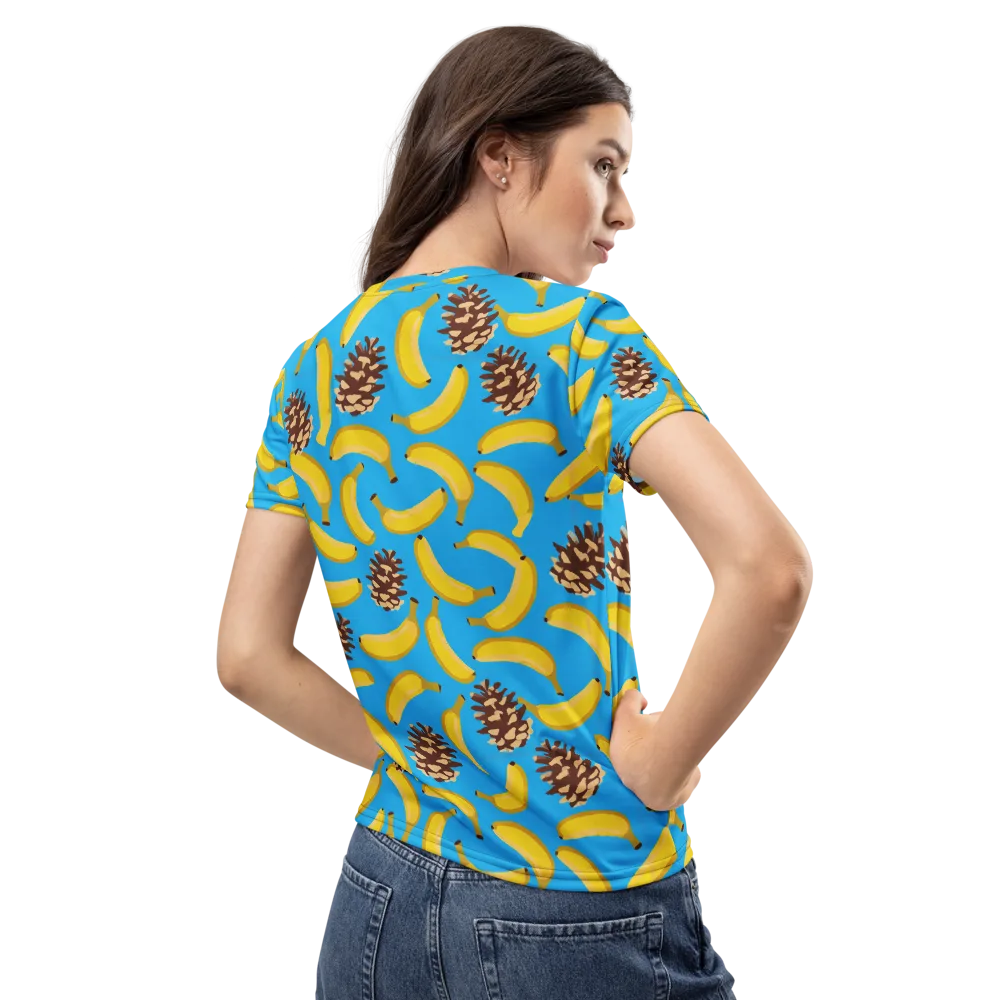Tropic Timber on Women's Crew Neck T-Shirt — Back