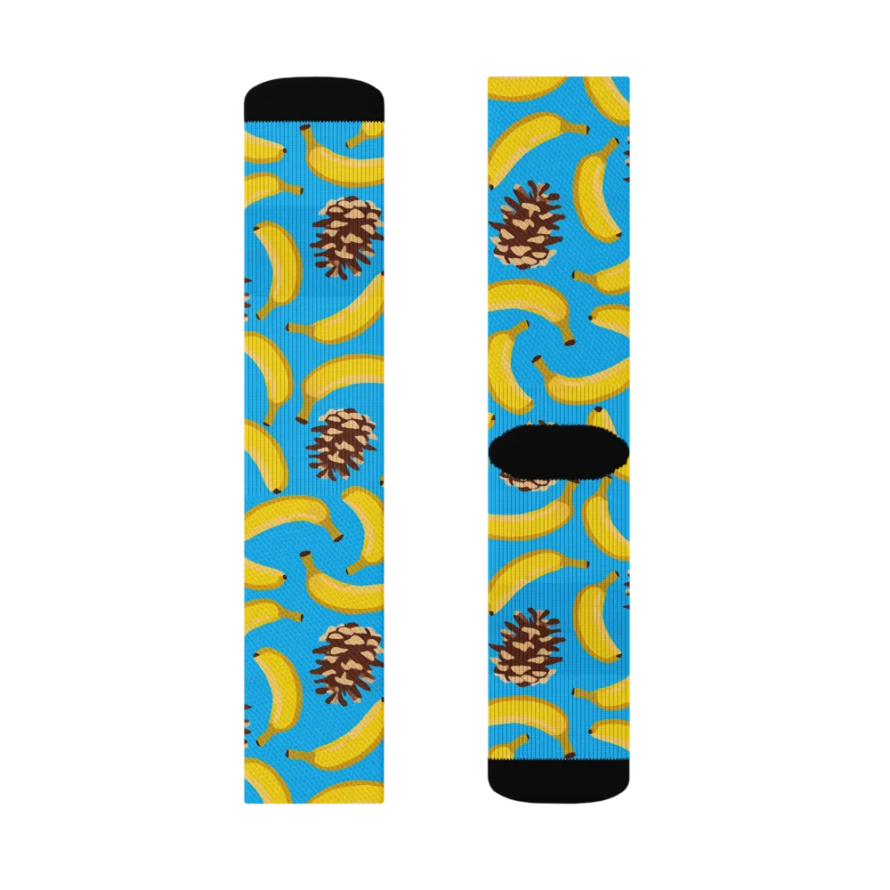 Tropic Timber on Socks — Left Sock