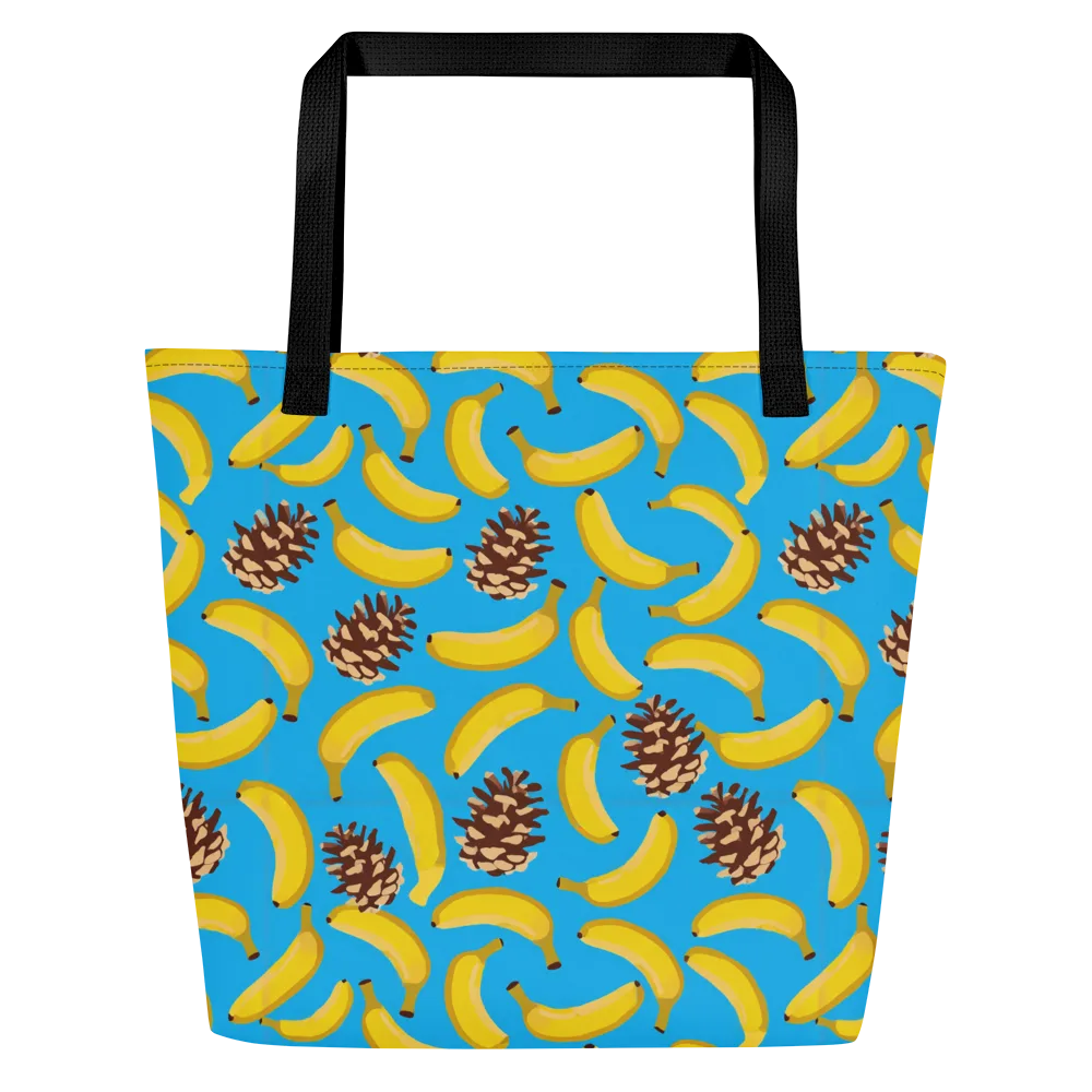 Tropic Timber on Large Tote Bag W/ Pocket — Front