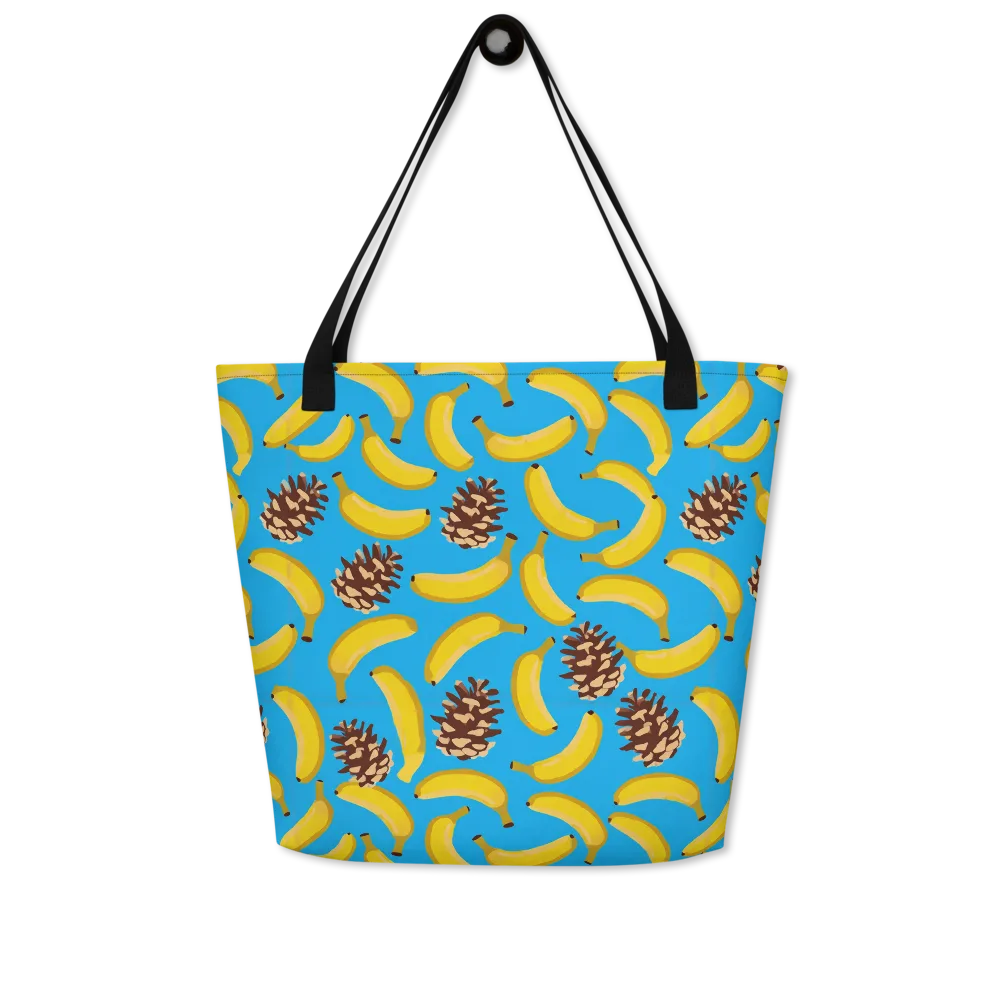 Tropic Timber on Large Tote Bag W/ Pocket — Front