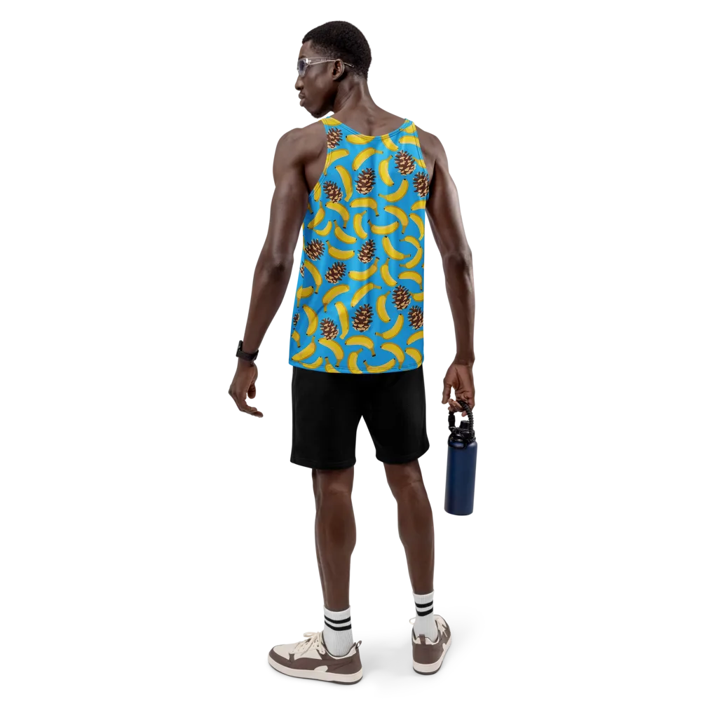 Tropic Timber on Men's Tank Top — Back