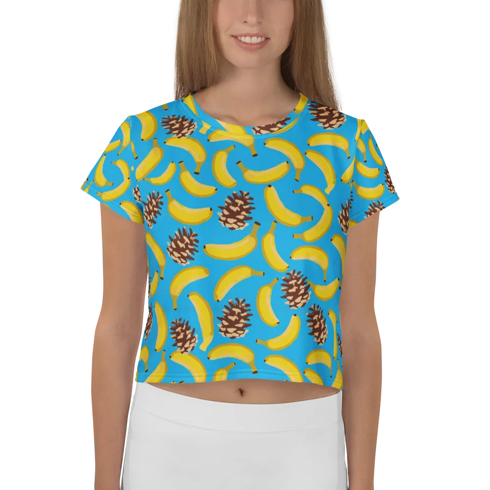 Tropic Timber on Crop Tee — Front
