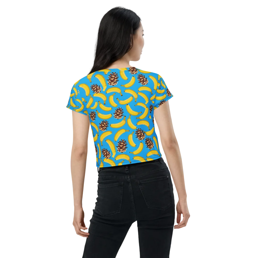 Tropic Timber on Crop Tee — Back