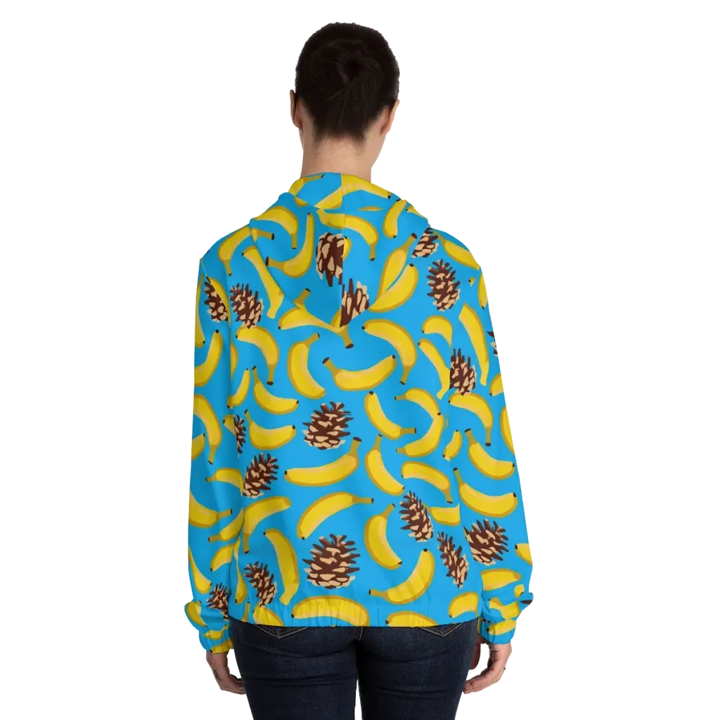 Tropic Timber on Women's Full-Zip Hoodie — Back On Person