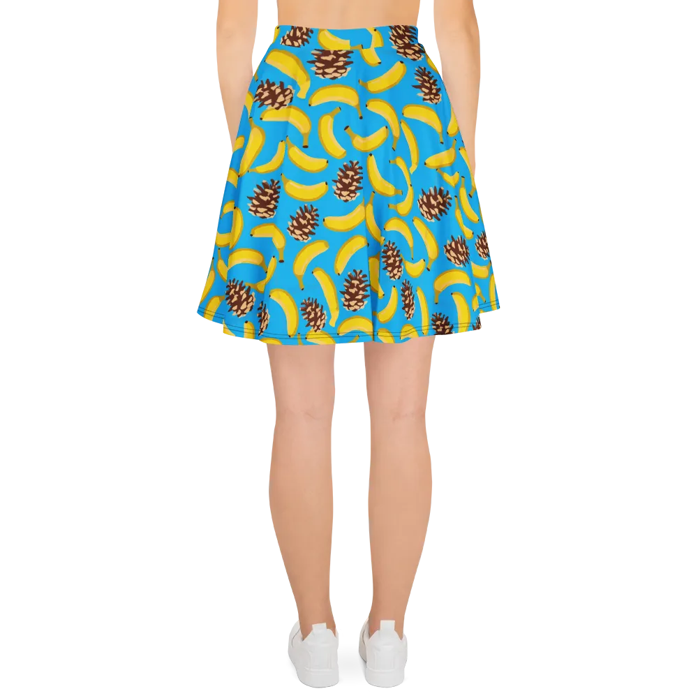 Tropic Timber on Skater Skirt — Back