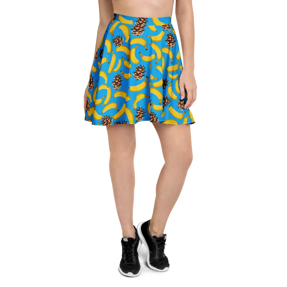 Tropic Timber on Skater Skirt — Front
