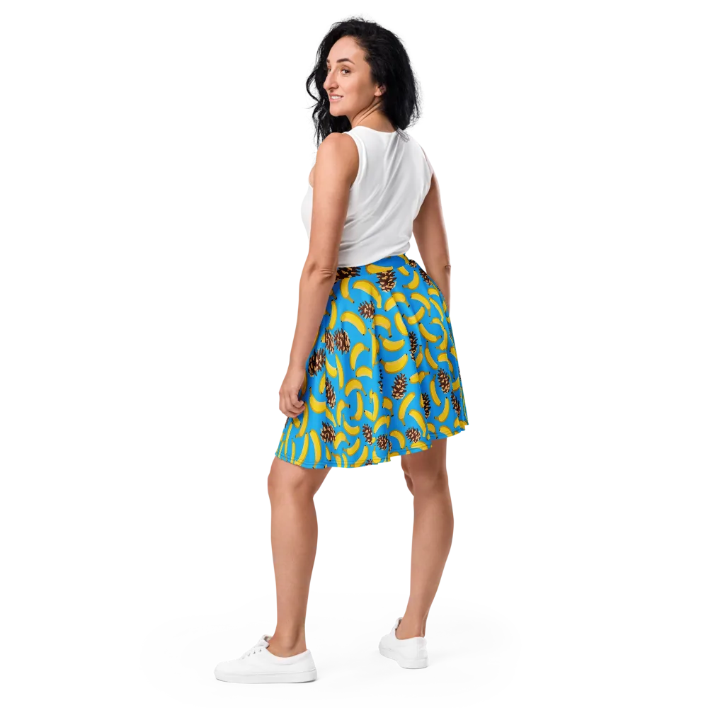 Tropic Timber on Skater Skirt — Back