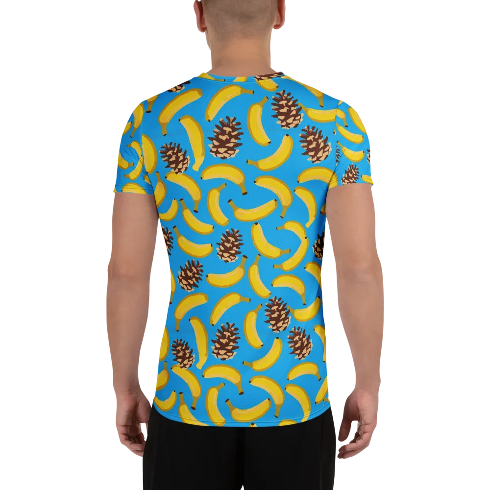 Tropic Timber on Men's Athletic T-Shirt — Back