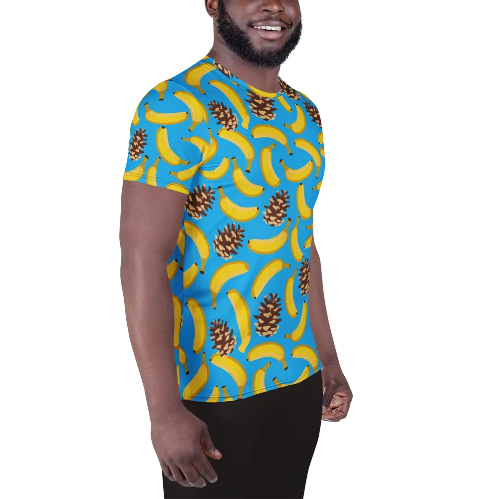 Tropic Timber on Men's Athletic T-Shirt — Right