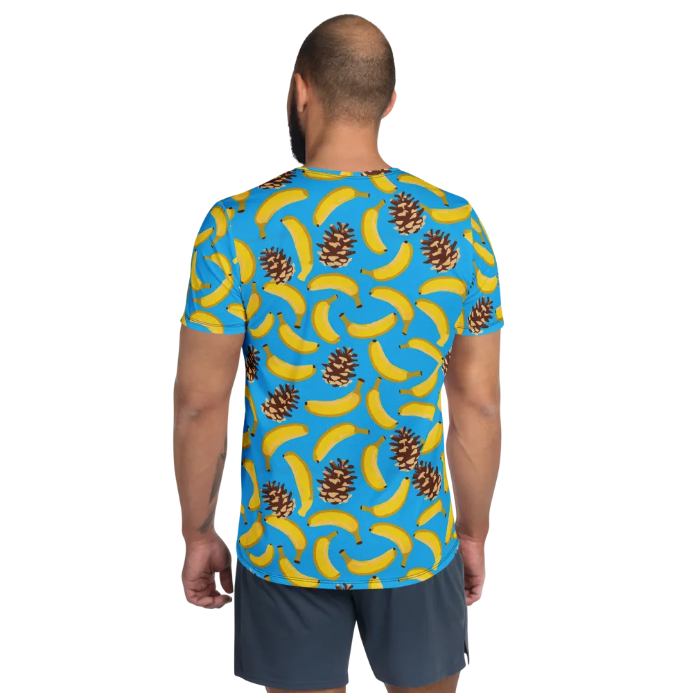 Tropic Timber on Men's Athletic T-Shirt — Back