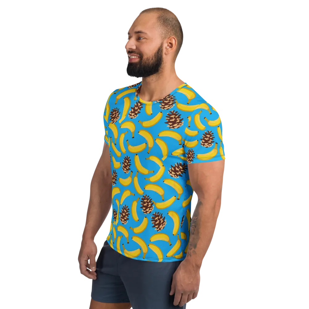 Tropic Timber on Men's Athletic T-Shirt — Left