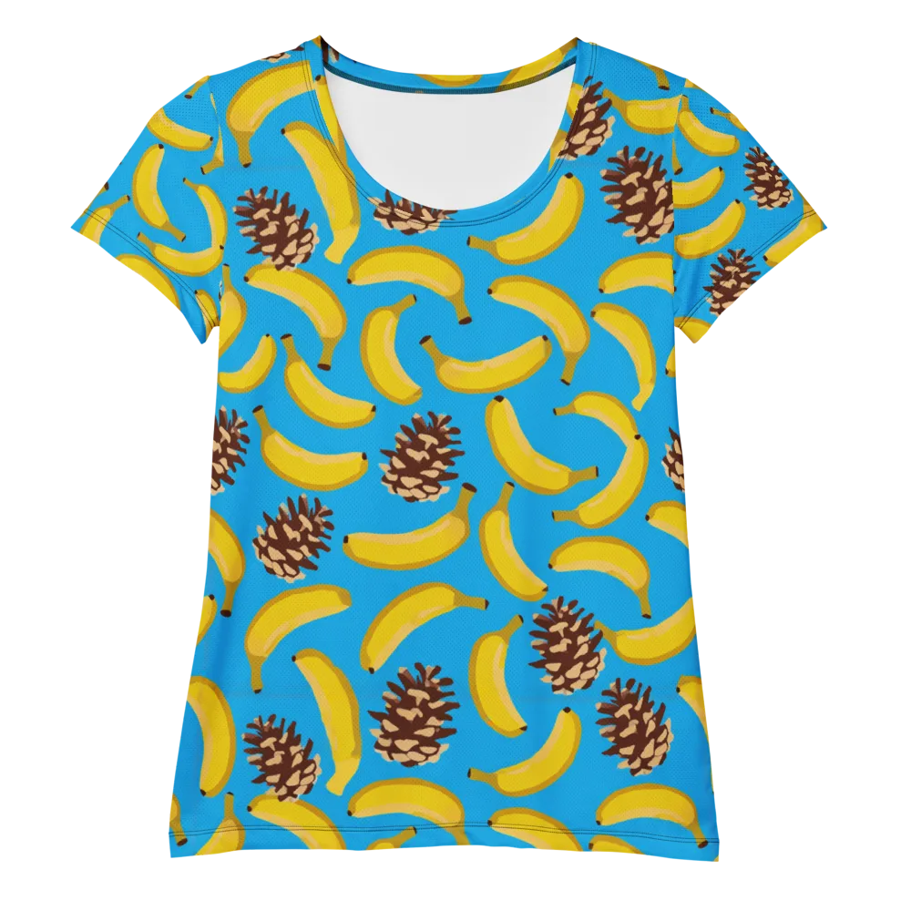 Tropic Timber on Women's Athletic T-Shirt — Front