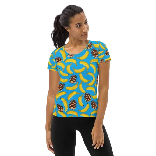 Tropic Timber on a Women's Athletic T-Shirt