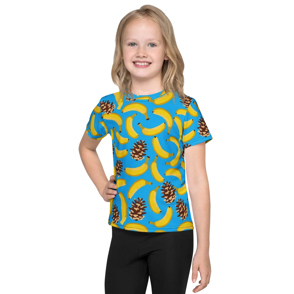Tropic Timber on Kids Crew Neck T-Shirt — Front